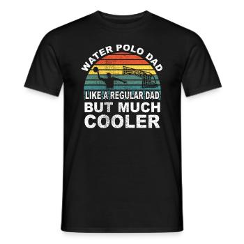Water Polo Gift Water Polo Dad - Men's T-Shirt - black - Front - AI Model Male 178 light (178cm)