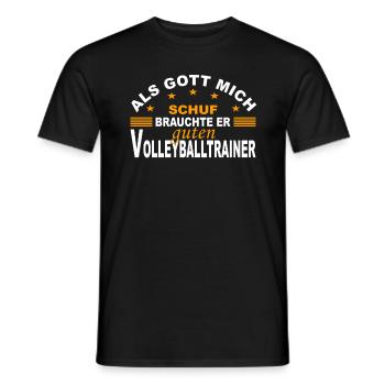 Volleyball Volleyballtrainer Geschenk Volleyballer - Männer T-Shirt - Schwarz - Vorne - AI Model Male 178 light (178cm)