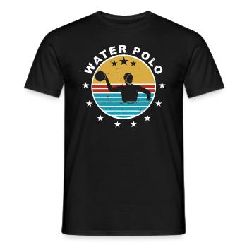 Water Polo Cadeau Sports Water Polo - T-shirt homme - noir - Devant - AI Model Male 178 light (178cm)
