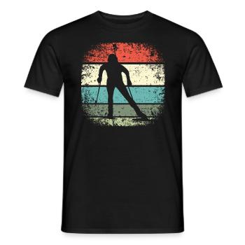 Biathlon Cadeau Biathlètes Légende du sport - T-shirt homme - noir - Devant - AI Model Male 178 light (178cm)