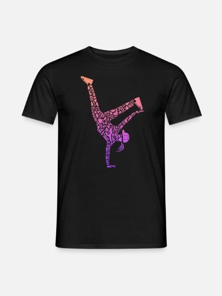 Breakdance Breakdancer Femmes Filles Breakdance - T-shirt homme - noir