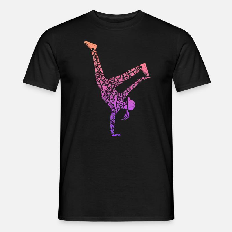 Breakdance Breakdancer Femmes Filles Breakdance - T-shirt homme - noir