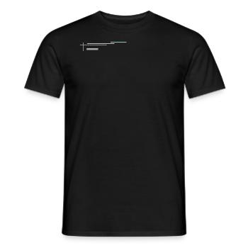 Lignes Futurisme Style Décoration - T-shirt homme - noir - Devant - AI Model Male 178 light (178cm)