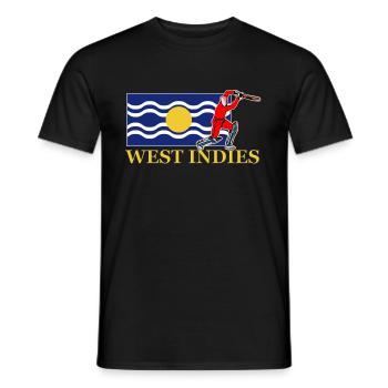 West Indies Cricket Player - Men's T-Shirt - black - Front - AI Model Male 178 light (178cm)