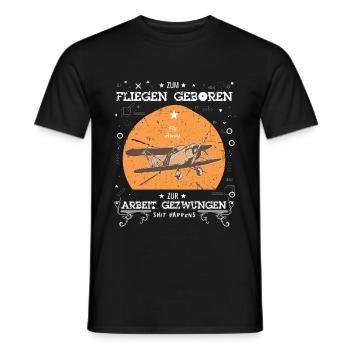 Pilot Piloten Spruch - Männer T-Shirt - Schwarz - Vorne - AI Model Male 178 light (178cm)