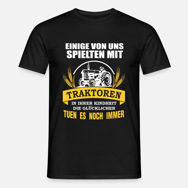 Traktor Traktorfahrer Traktoren Spruch Geschenk - Männer T-Shirt - Schwarz
