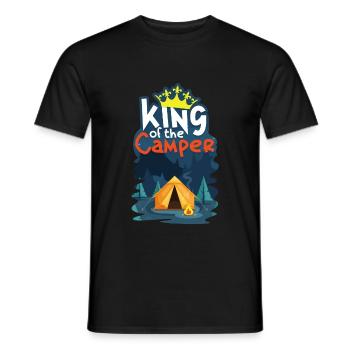 campeur - T-shirt homme - noir - Devant - AI Model Male 178 light (178cm)