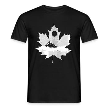 Randonnée en montagne Canada Canada feuille d'érable - T-shirt homme - noir - Devant - AI Model Male 178 light (178cm)