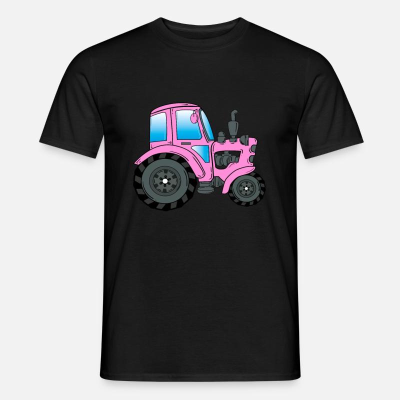 Traktor Trekker Traktorfahrer - Männer T-Shirt - Schwarz