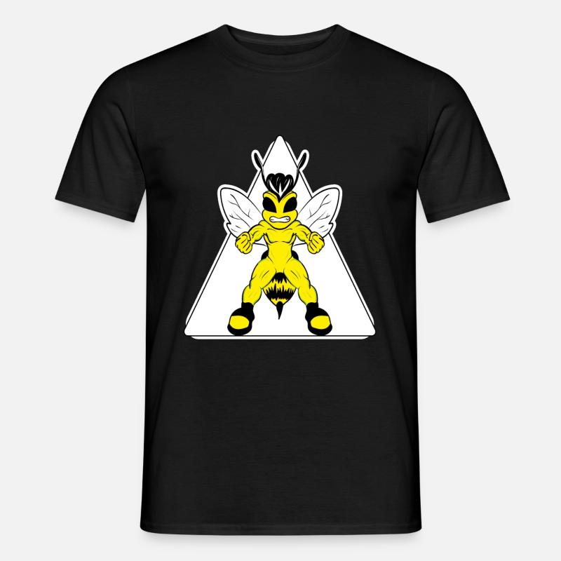 Biene beezt - Männer T-Shirt - Schwarz