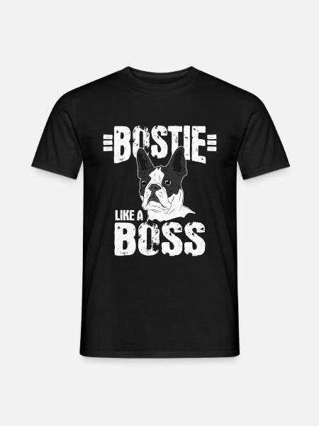 Boston Terrier dog dog lover gift - Men's T-Shirt - black