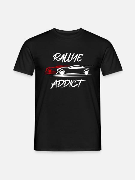 Motiv Rallye-süchtig personalisiertes Geschenk - Männer T-Shirt - Schwarz
