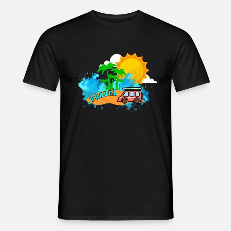 Reisen - Männer T-Shirt - Schwarz