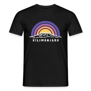 Mount Kilimanjaro Kilimandscharo Kenia Tansania - Männer T-Shirt - Schwarz - Vorne - AI Model Male 178 light (178cm)