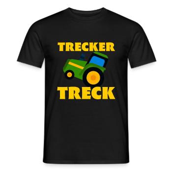 Tractor Trek Tractor Pulling Tractor Gift - Men's T-Shirt - black - Front - AI Model Male 178 light (178cm)