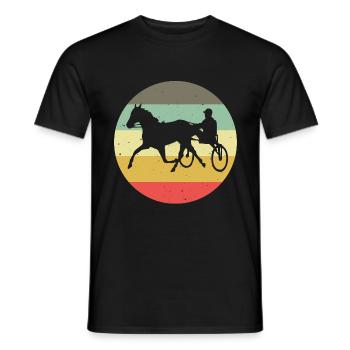 Chevaux de trot Trabrennsport Courses de chevaux - T-shirt homme - noir - Devant - AI Model Male 178 light (178cm)