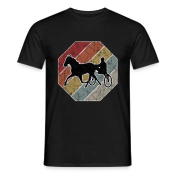 Chevaux de trot Trabrennsport Courses de chevaux - T-shirt homme - noir - Devant - AI Model Male 178 light (178cm)