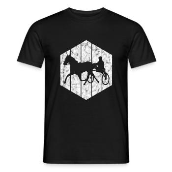 Chevaux de trot Trabrennsport Courses de chevaux - T-shirt homme - noir - Devant - AI Model Male 178 light (178cm)
