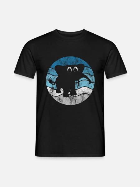 Elefanten Elefant für Kinder - Männer T-Shirt - Schwarz