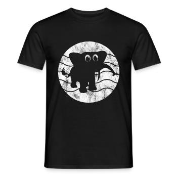 Éléphant Éléphant pour enfants - T-shirt homme - noir - Devant - AI Model Male 178 light (178cm)