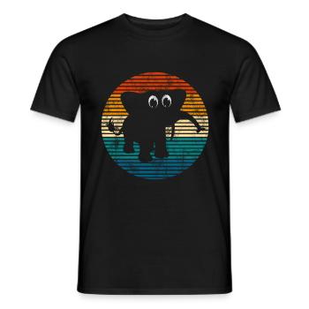 Eléphant éléphant pour enfants - T-shirt homme - noir - Devant - AI Model Male 178 light (178cm)