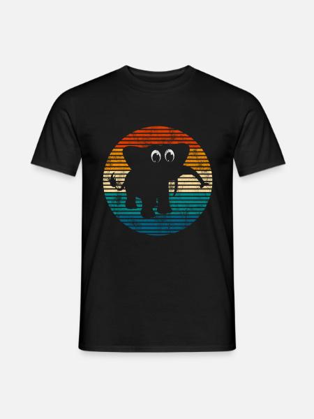 Elefanten Elefant für Kinder - Männer T-Shirt - Schwarz