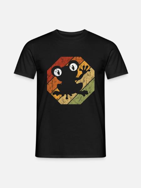 Frog Frogs Gift for Kids Funny Funny - Men's T-Shirt - black