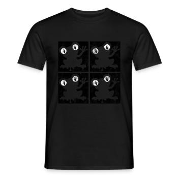 Frosch Frösche Geschenk für Kinder Lustig Witzig - Männer T-Shirt - Schwarz - Vorne - AI Model Male 178 light (178cm)
