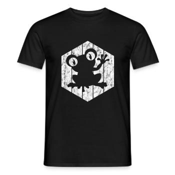 Frosch Frösche Geschenk für Kinder Lustig Witzig - Männer T-Shirt - Schwarz - Vorne - AI Model Male 178 light (178cm)
