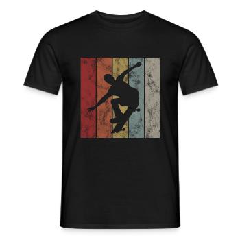 Skateboarder Skateboard Skater Skate Skateing - Men's T-Shirt - black - Front - AI Model Male 178 light (178cm)