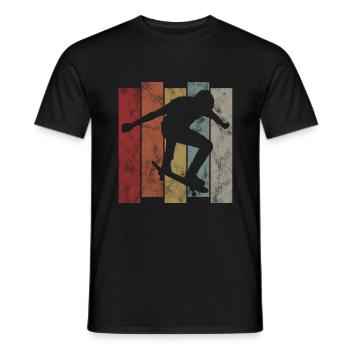 Skateboarder Skateboard Skater Skate Skateing - Men's T-Shirt - black - Front - AI Model Male 178 light (178cm)