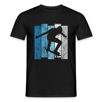 Skateboarder Skateboard Skater Skate Skateing - Men's T-Shirt - black - Front - AI Model Male 178 light (178cm)
