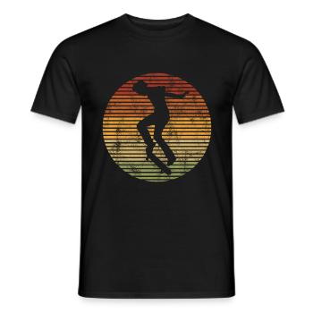 Skateur Skateboard Skateur Skater Skate - T-shirt homme - noir - Devant - AI Model Male 178 light (178cm)
