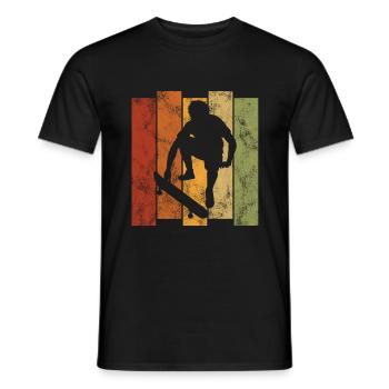 Skateboarder Skateboard Skater Skate Skateing - Men's T-Shirt - black - Front - AI Model Male 178 light (178cm)