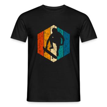 Skateboard Skateboarder Skater Skate Skateing - Men's T-Shirt - black - Front - AI Model Male 178 light (178cm)