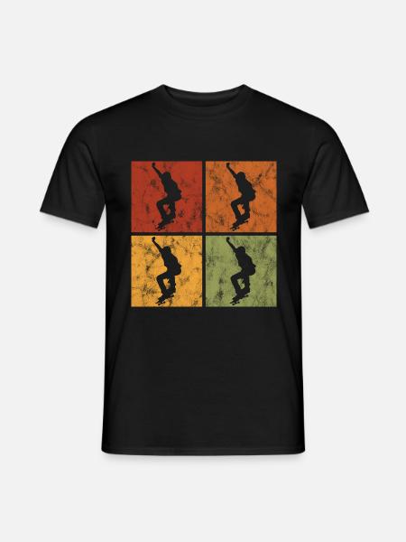 Skateboard Skateboarder Skater Skate Skateing - Men's T-Shirt - black