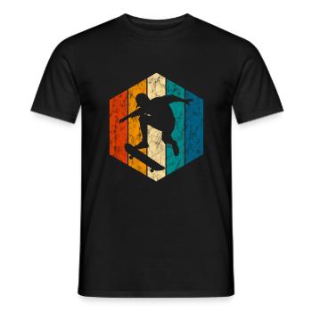 Skateboard Skateboarder Skater Skate Skateing - Men's T-Shirt - black - Front - AI Model Male 178 light (178cm)