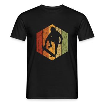 Planche à roulettes Skateur Skateur Skateur Skater Skate Skating - T-shirt homme - noir - Devant - AI Model Male 178 light (178cm)