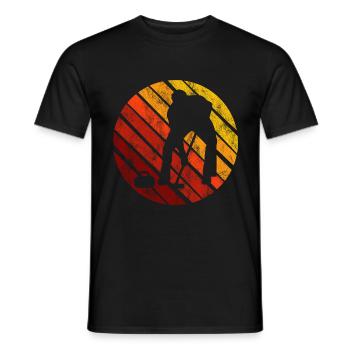 Curling sur glace Curling Retro Cadeau - T-shirt homme - noir - Devant - AI Model Male 178 light (178cm)