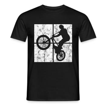 BMX Bike Bike Retro Gift Bicycle Motocross - Men's T-Shirt - black - Front - AI Model Male 178 light (178cm)