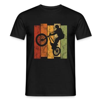 BMX Vélo Vélo Rétro Cadeau Vélo Motocross - T-shirt homme - noir - Devant - AI Model Male 178 light (178cm)