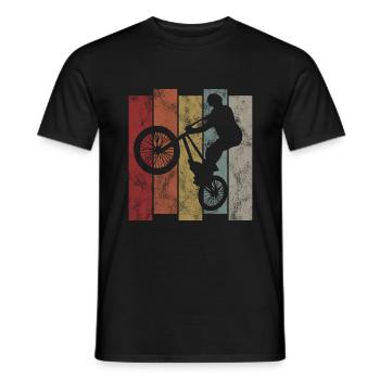 BMX Bike Bike Retro Gift Bicycle Motocross - Men's T-Shirt - black - Front - AI Model Male 178 light (178cm)