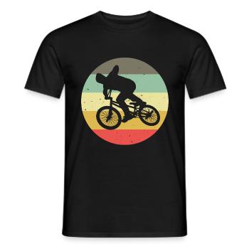 BMX Vélo Vélo Rétro Cadeau Vélo Motocross - T-shirt homme - noir - Devant - AI Model Male 178 light (178cm)