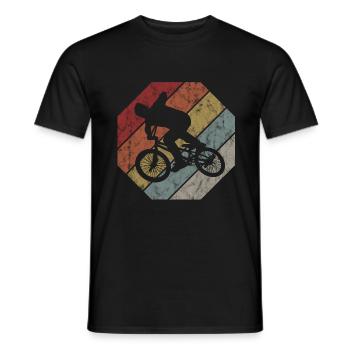 BMX Bike Bike Retro Gift Bicycle Motocross - Men's T-Shirt - black - Front - AI Model Male 178 light (178cm)