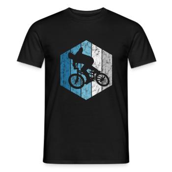 BMX Vélo Vélo Rétro Cadeau Vélo Motocross - T-shirt homme - noir - Devant - AI Model Male 178 light (178cm)