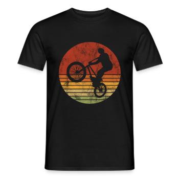 BMX Vélo Vélo Rétro Cadeau Vélo Motocross - T-shirt homme - noir - Devant - AI Model Male 178 light (178cm)