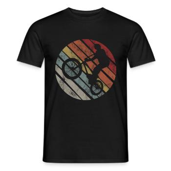 BMX Bike Bike Retro Gift Bicycle Motocross - Men's T-Shirt - black - Front - AI Model Male 178 light (178cm)