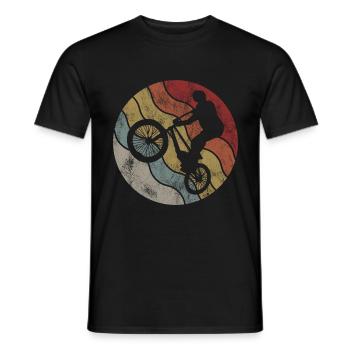 BMX Bike Bike Retro Gift Bicycle Motocross - Men's T-Shirt - black - Front - AI Model Male 178 light (178cm)