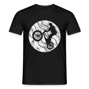 BMX Rad Fahrrad Retro Geschenk Bicycle Motocross - Männer T-Shirt - Schwarz - Vorne - AI Model Male 178 light (178cm)