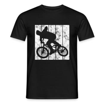 BMX Vélo Vélo Rétro Cadeau Vélo Motocross - T-shirt homme - noir - Devant - AI Model Male 178 light (178cm)